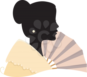 Illustration Featuring the Silhouette of a Filipino Woman