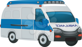 Illustration of an Ambulance on Standing by for Emergencies