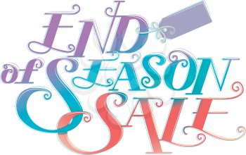 Text Illustration Featuring the Words End of Season Sale