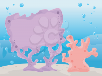 Frame Illustration Featuring Colorful Corals