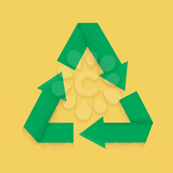 Illustration of a Recycle Symbol Design Icon