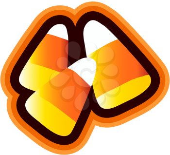 Royalty Free Clipart Image of Candy Corn