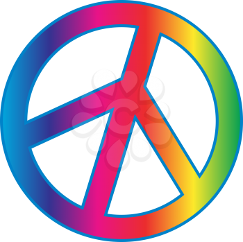 Royalty Free Clipart Image of a Peace Symbol