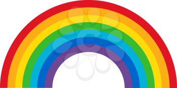 Royalty Free Clipart Image of a Multicoloured Spectrum