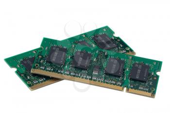 Computer accessories, the laptop memory, isolated, hyper DoF.
