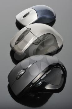 Royalty Free Photo of Wireless Computer Mouses