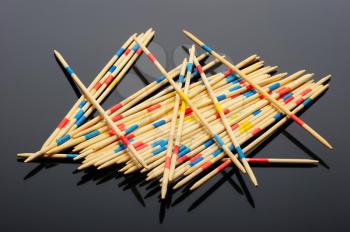 Royalty Free Photo of Wooden Sticks for a Game