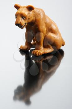 Royalty Free Photo of a Plastic Figurine of a Lioness