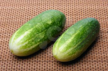 Royalty Free Photo of Two Cucumbers