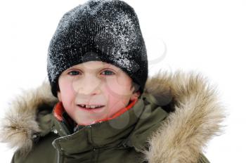 Royalty Free Photo of a Child in Winter Clothes