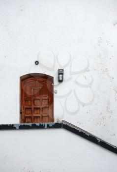 Royalty Free Photo of a Door in a Wall