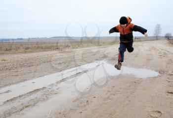 Royalty Free Photo of a Child Running