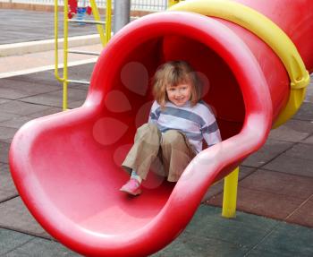Royalty Free Photo of a Child on a Playground
