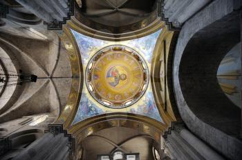 Royalty Free Photo of the View From Inside One of the Domes of the Church of the Holy Sepulchre