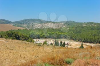 Royalty Free Photo of the Carmel Valley in Northern Israel, the View From the Hill of Megiddo.