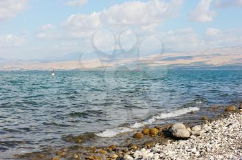 Royalty Free Photo of Water and a Rocky Shore