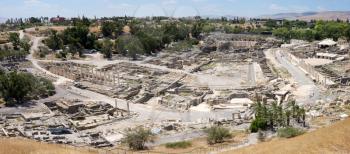 Royalty Free Photo of Ruins of the Ancient Roman City Bet Shean, Israel