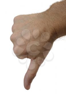 Royalty Free Photo of Thumbs Down