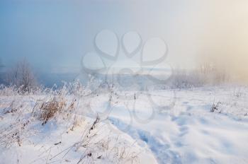 Royalty Free Photo of Dawn on a Frosty Winter Day