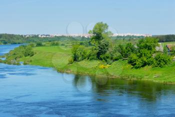 Royalty Free Photo of a Major River in Belarus Western Dvina