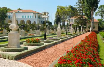 Bahai Gardens near the city of Acre, Israel