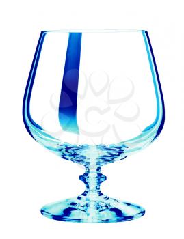 glass goblet, isolated on a white background.
