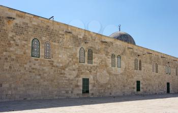 Royalty Free Photo of Al-Aqsa Mosque on the Temple Mount in Jerusalem, Israel. 