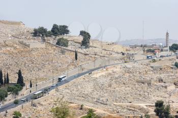 Royalty Free Photo of Graves on the Mount of Olives