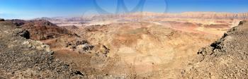 Landscapes and geological formations in the Timna Park in southern Israel