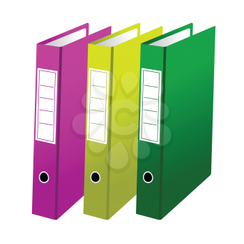 Royalty Free Clipart Image of Binders
