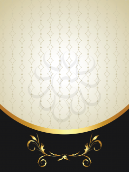 Royalty Free Clipart Image of a Luxury Background 