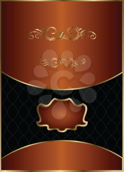 Royalty Free Clipart Image of a Decorative Label