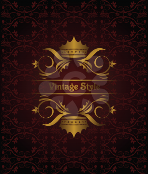 Royalty Free Clipart Image of an Ornate Template 