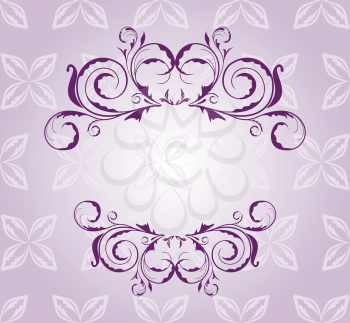 Royalty Free Clipart Image of a Wedding Invite Template