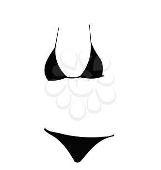 Royalty Free Clipart Image of a Bathing Suit