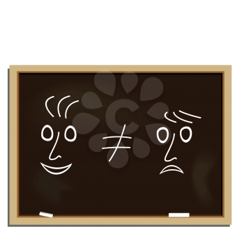 Royalty Free Clipart Image of a Chalkboard