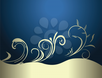 Royalty Free Clipart Image of a Luxury Background 