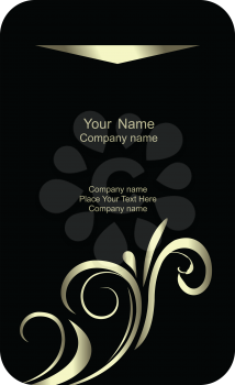 Royalty Free Clipart Image of a Business Card Template