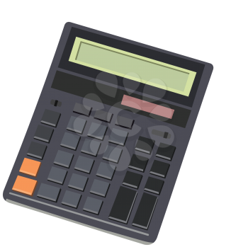 Royalty Free Clipart Image of a Calculator 
