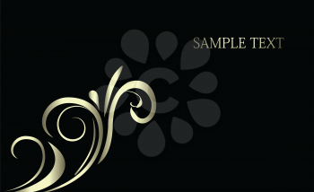 Royalty Free Clipart Image of a Decorative Template