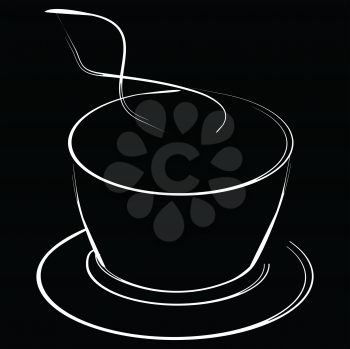 Royalty Free Clipart Image of a Coffee Logo