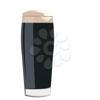 Royalty Free Clipart Image of a Glass of Soda
