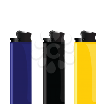 Royalty Free Clipart Image of Lighters