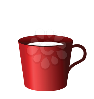 Royalty Free Clipart Image of a Red Cup