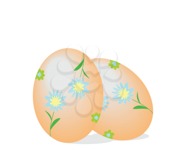 Royalty Free Clipart Image of Easter Eggs 