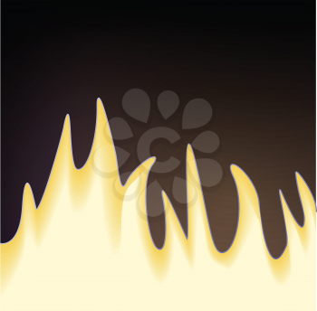 Royalty Free Clipart Image of Flames
