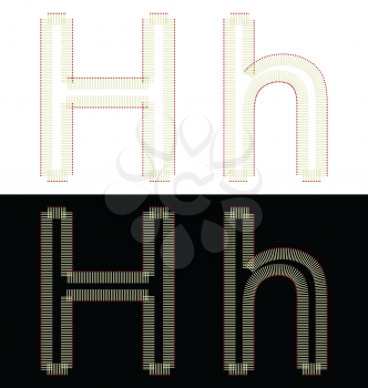 Royalty Free Clipart Image of Font Illustrations
