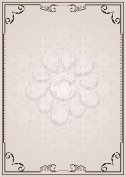 Royalty Free Clipart Image of an Ornate Frame 