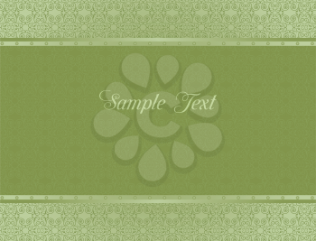 Royalty Free Clipart Image of a Green Template