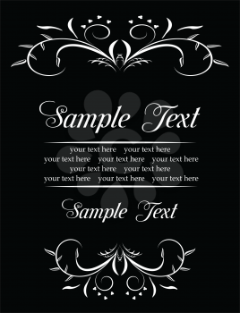 Royalty Free Clipart Image of an Invitation Template